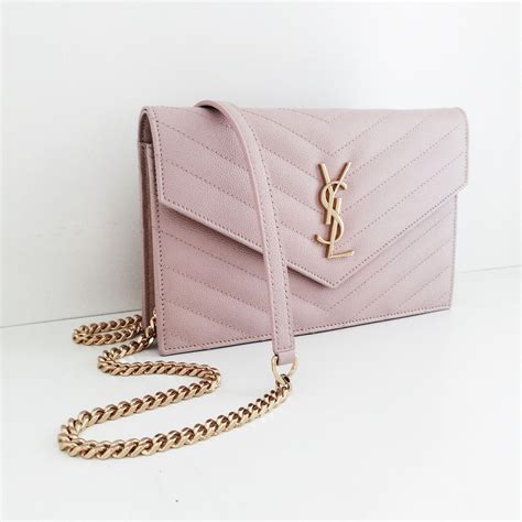 ysl wallet on chain pink